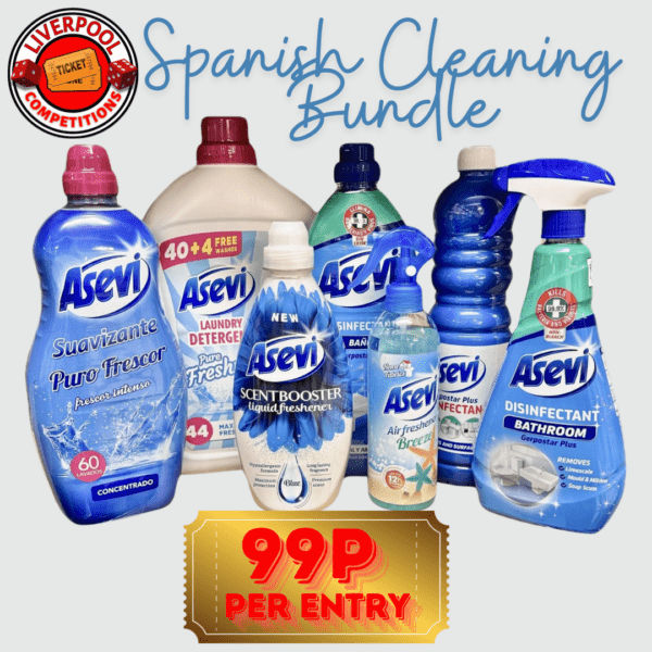 7PC Asevi Ultimate BLUE Spanish Cleaning Bundle