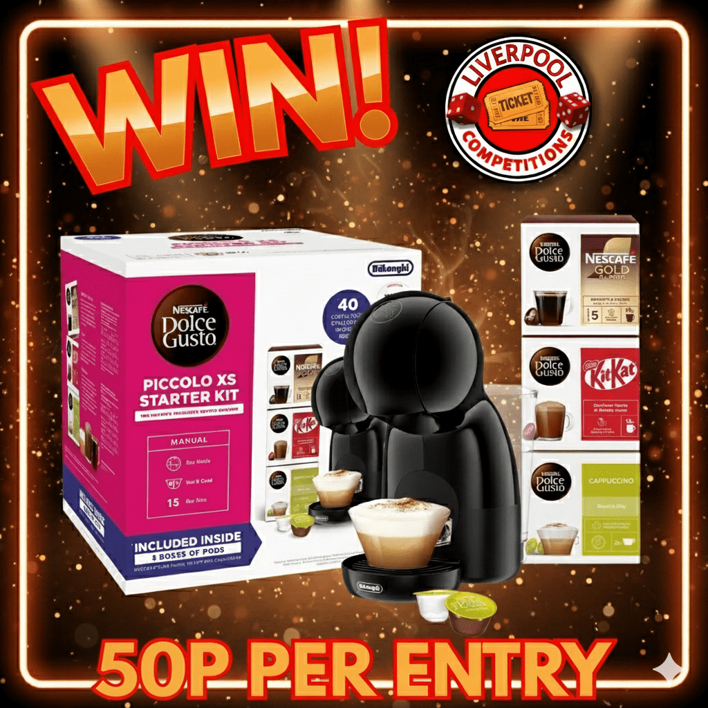 WIN! NESCAFE DOLCE GUSTO COFFEE MACHINE + 40 PODS!